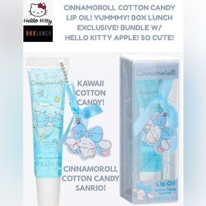 NIB HELLO KITTY CINNAMOROLL COTTON CANDY LIP OIL! TIKTOK TRENDING?
